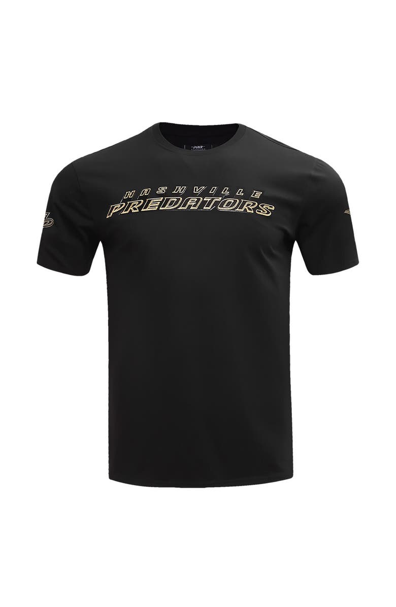 PRO STANDARD Men's Pro Standard Black Nashville Predators Wordmark T-Shirt, Alternate, color,