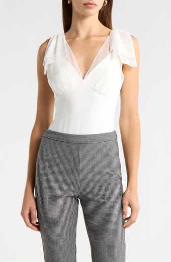 Maelie Bow Shoulder Bodysuit