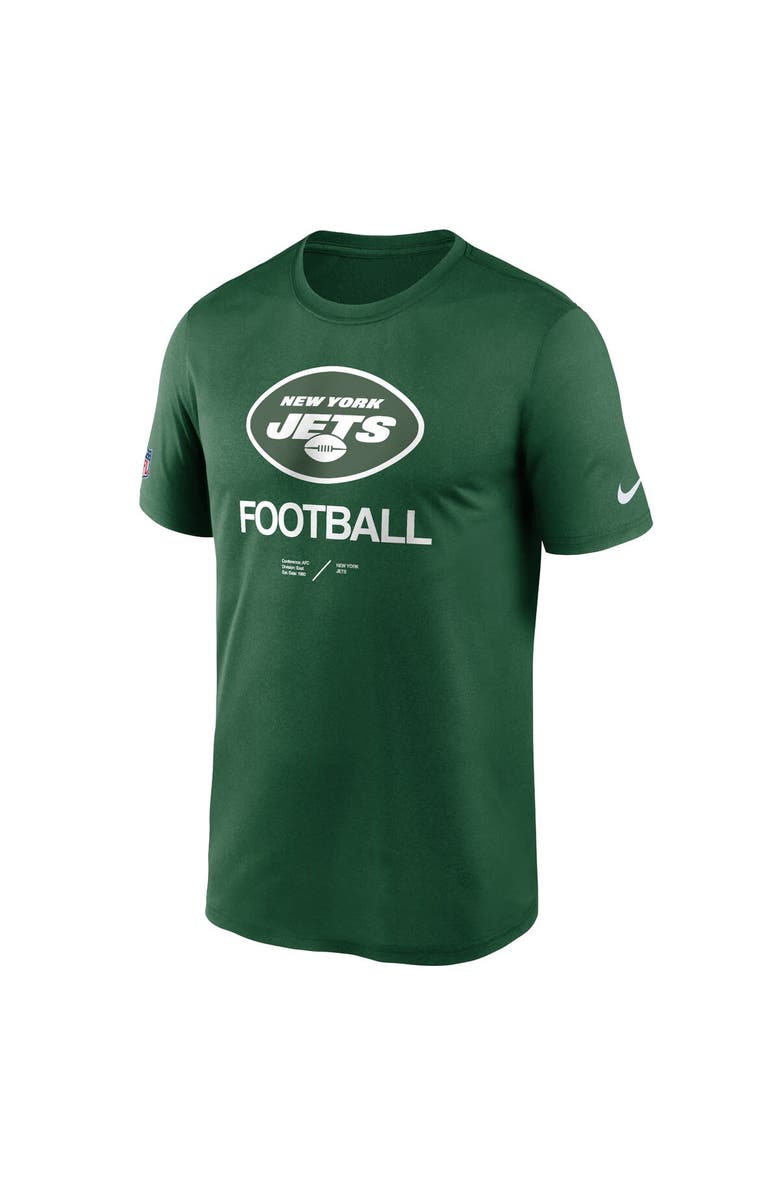 Nike Men's Nike Green New York Jets Sideline Infograph Performance T-Shirt, Alternate, color, 
