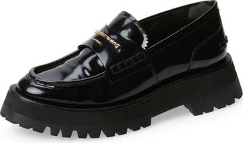 ローファー・オックスフォード Alexander Wang Black leather Carter loafers Alexander Wang Carter Lug Sole Loafer (Women) | Nordstrom