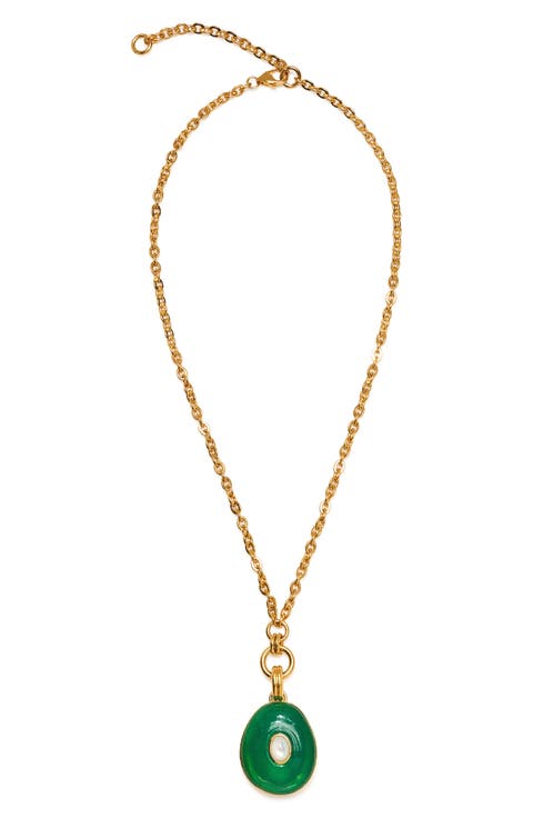Glass Drift Pendant Necklace