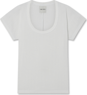 VIR VITA Pointelle Scoop Tee