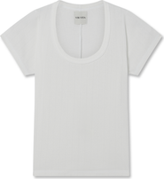 VIR VITA Pointelle Scoop Tee