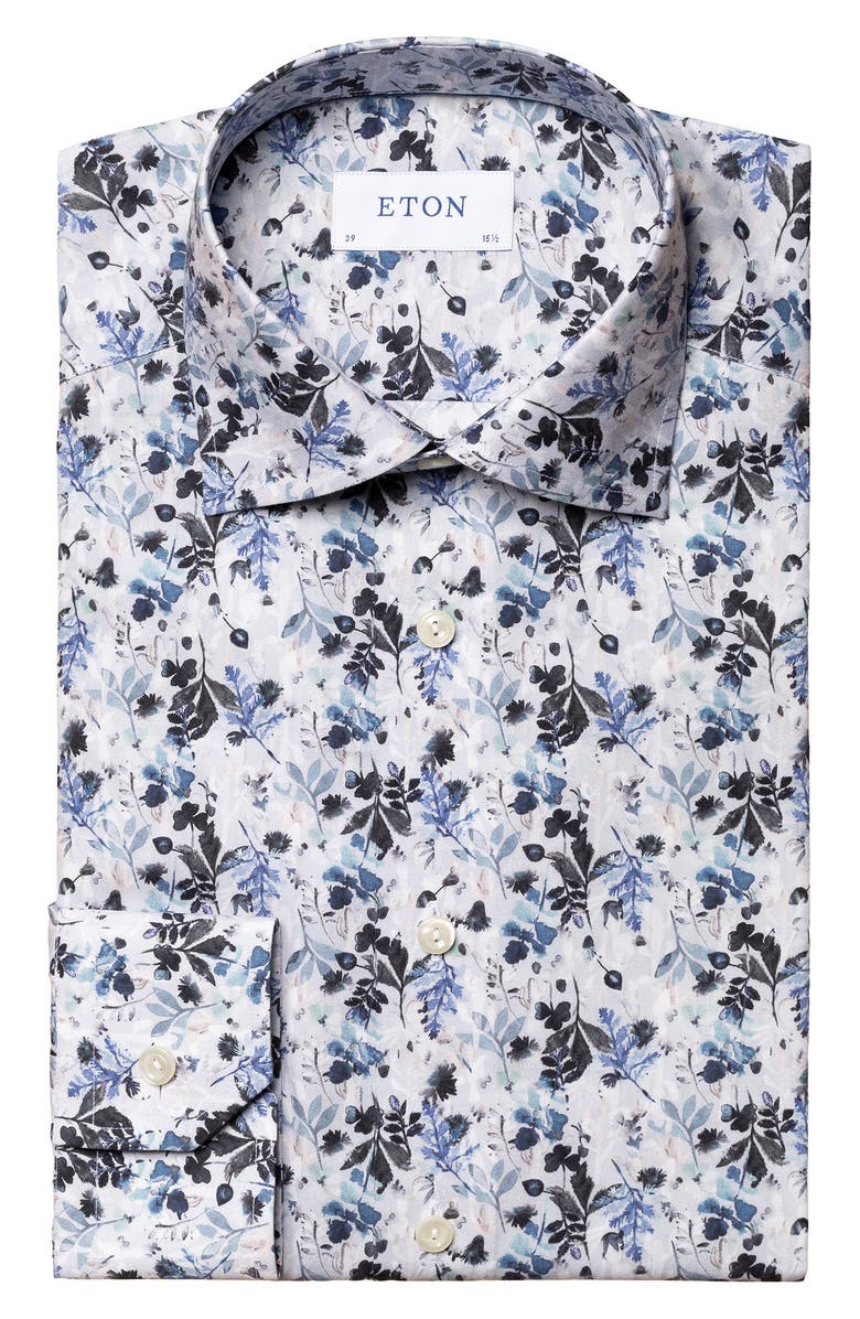 Eton Men's Contemporary Fit Floral Dress Shirt, Alternate, color,