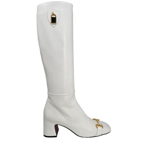 Madison Maison Tall Lock Boot In White