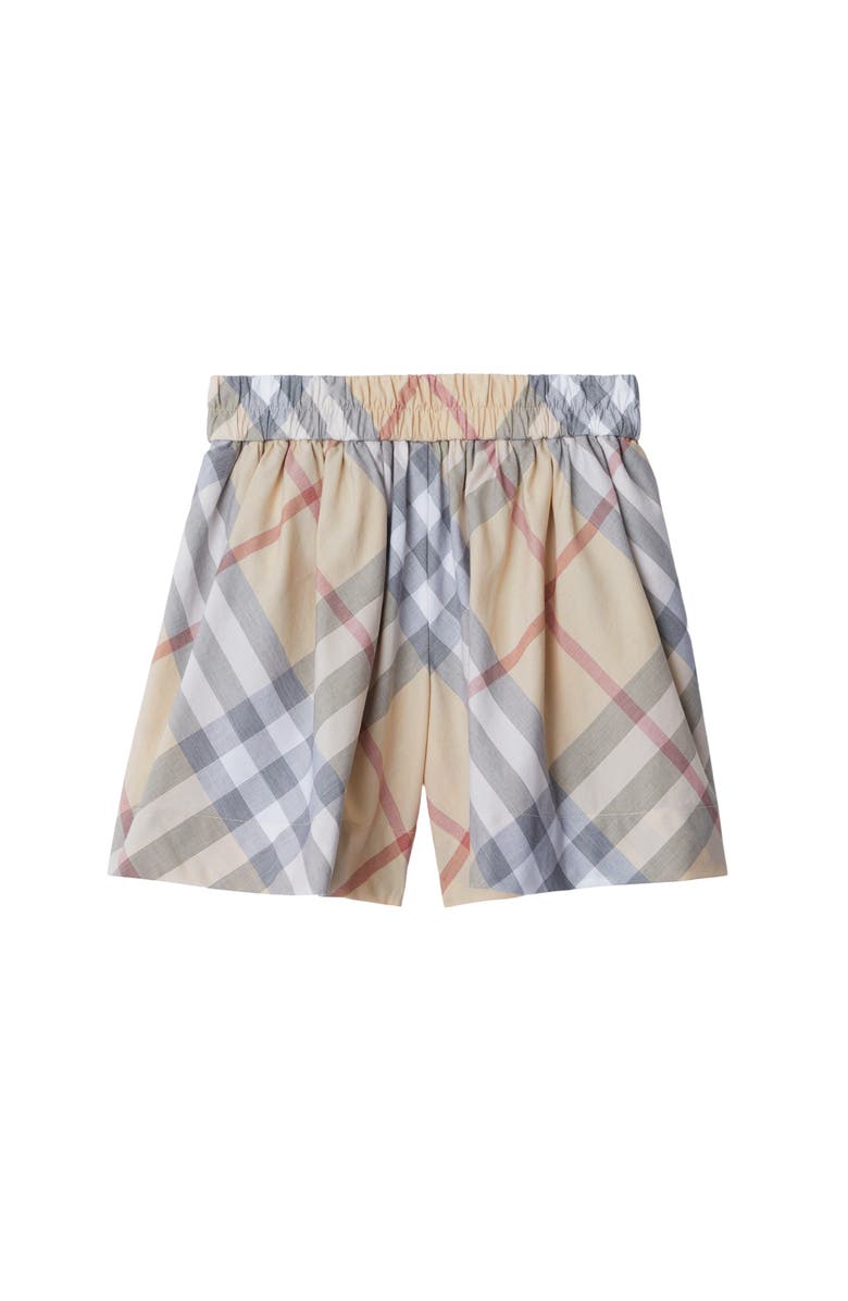 Burberry Check Cotton Shorts, Main, color,