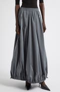 Balenciaga Balloon Cotton & Nylon Techno Poplin Track Skirt