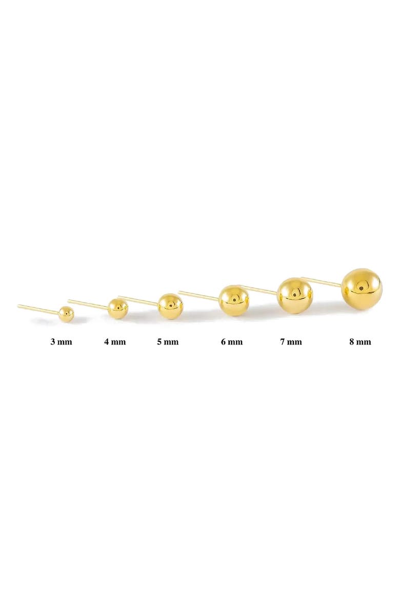 A&M 14K Yellow Gold Ball Stud Earrings, Alternate, color, Gold