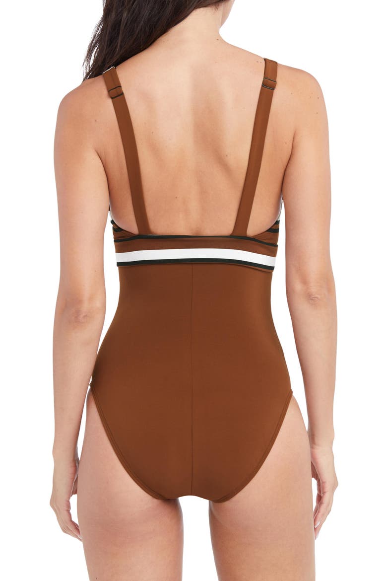 Simone One-Piece Swimsuit, Alternate, color, COCOA CREAM