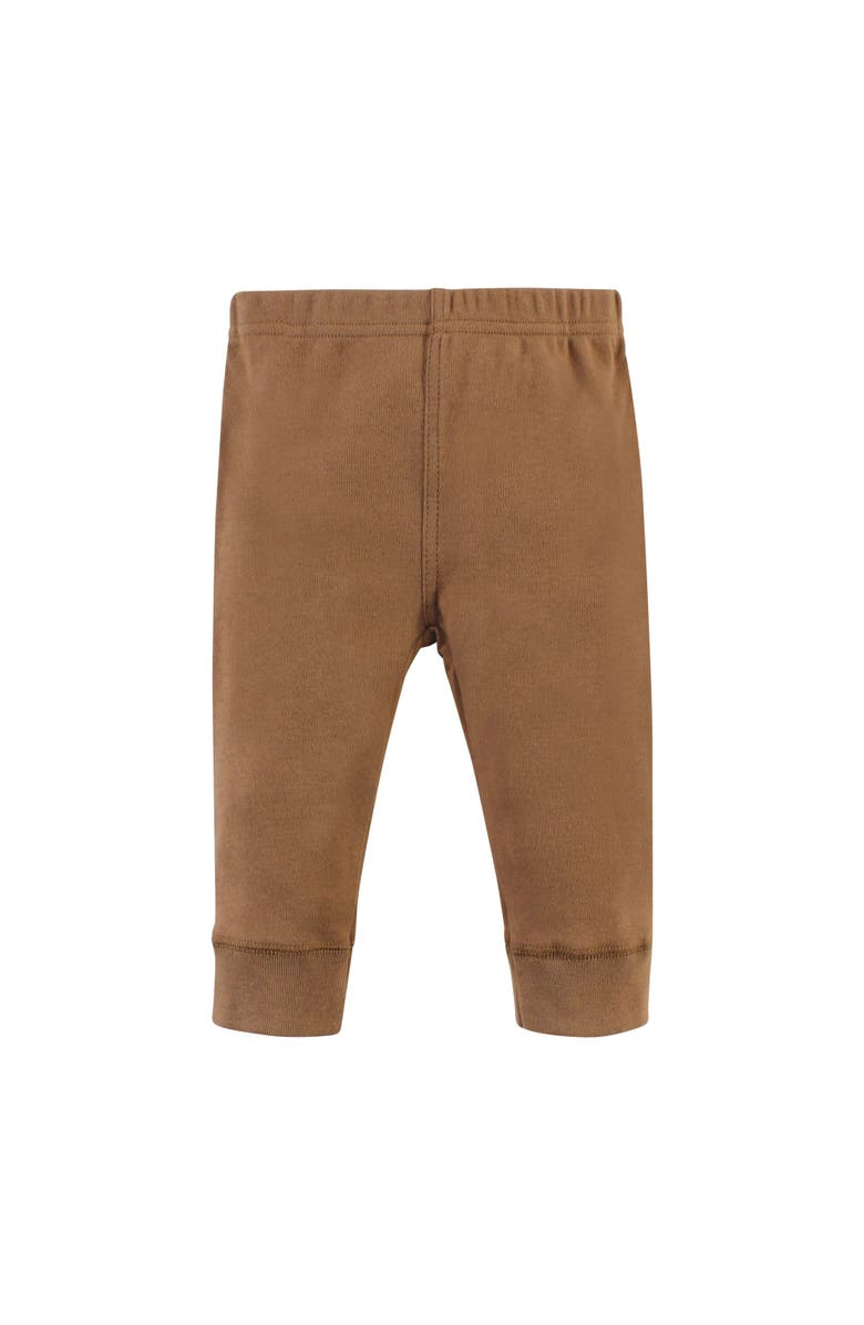 Hudson Baby Cotton Bodysuit, Pant and Bib Set, Alternate, color, Brave Lion