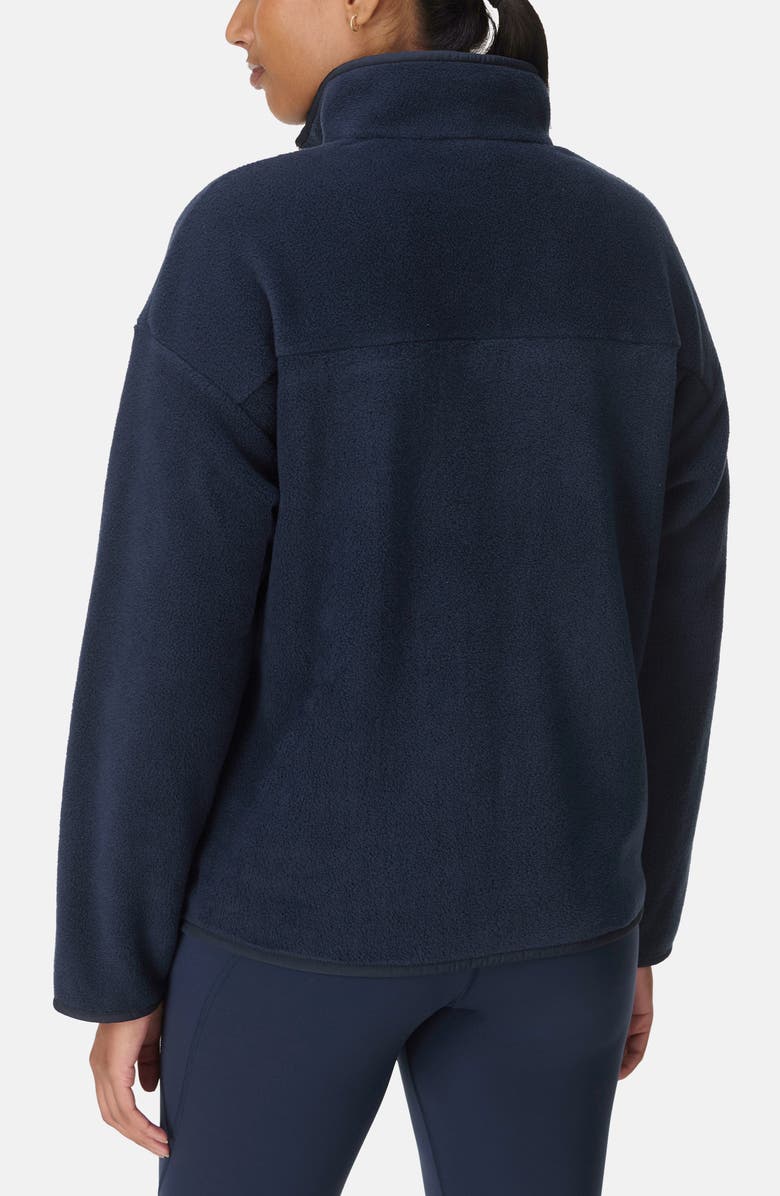 Sweaty Betty Mallow Fleece Half-Zip Pullover, Alternate, color, Navy Blue