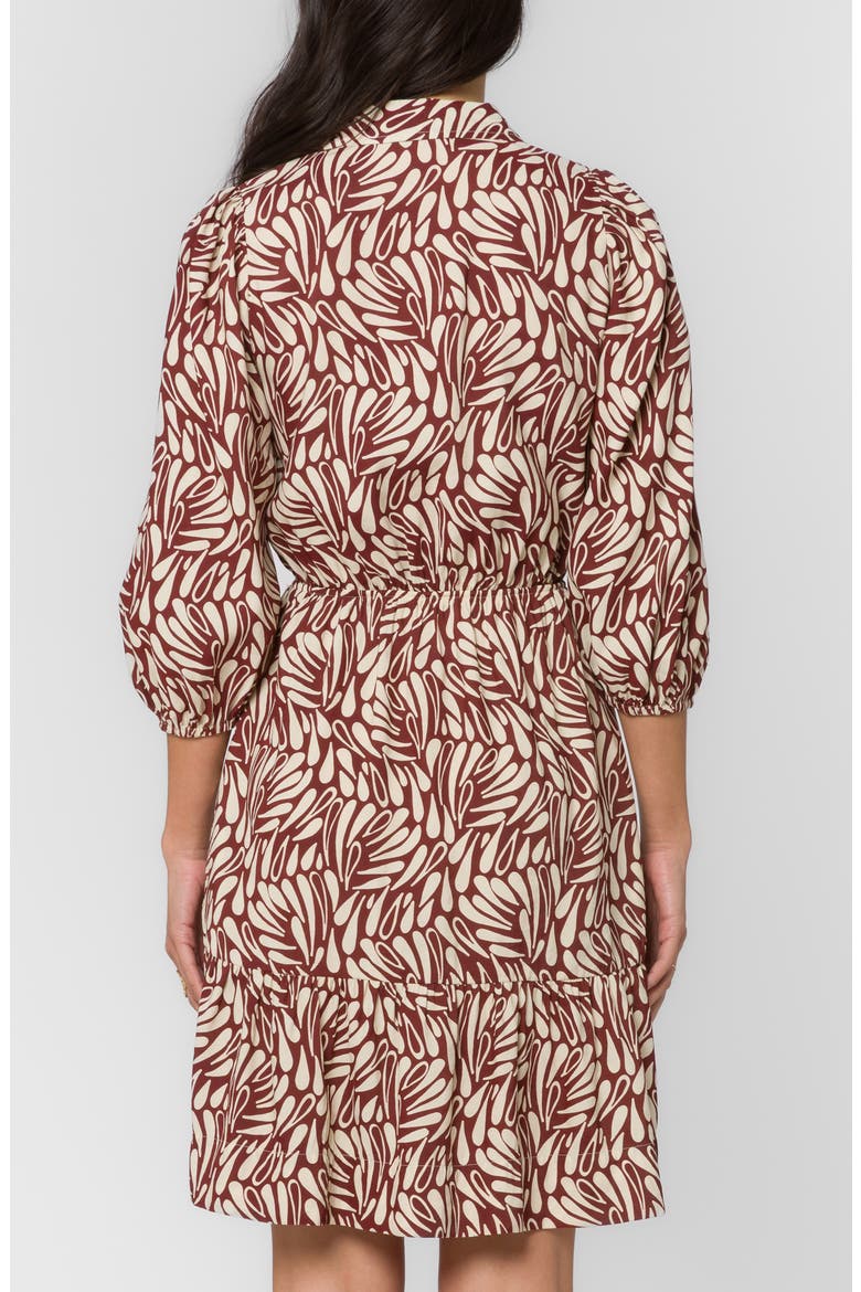 Nichola Puff Sleeve Tiered Minidress, Alternate, color, BORDEAUX