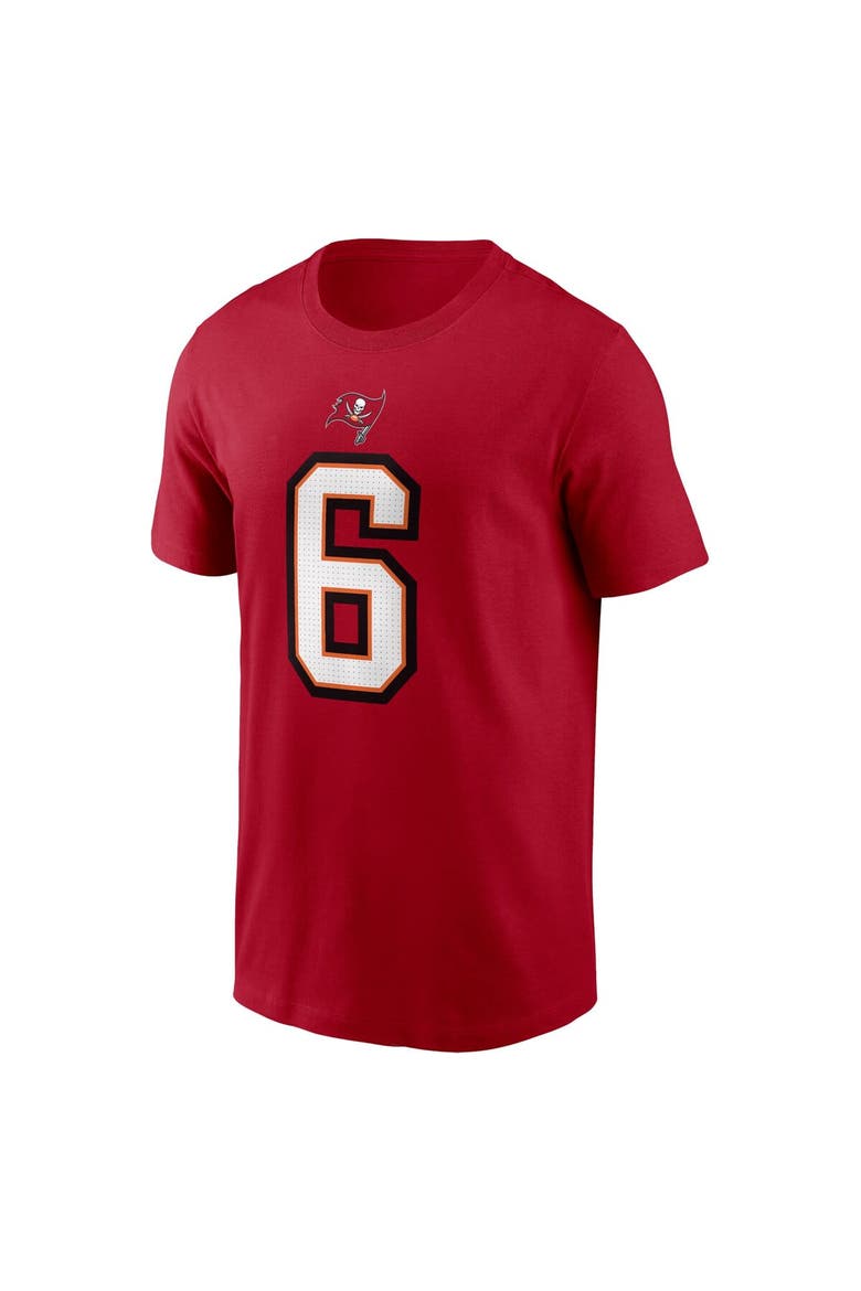 Men's Nike Baker Mayfield Red Tampa Bay Buccaneers Player Name & Number T-Shirt, Alternate, color, Red