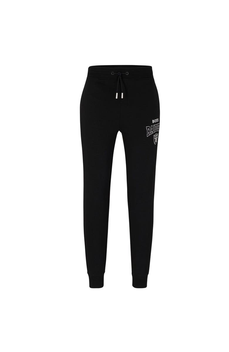 Boss X NFL Men's BOSS X NFL  Black/White Las Vegas Raiders Snap Pants, Main, color, 