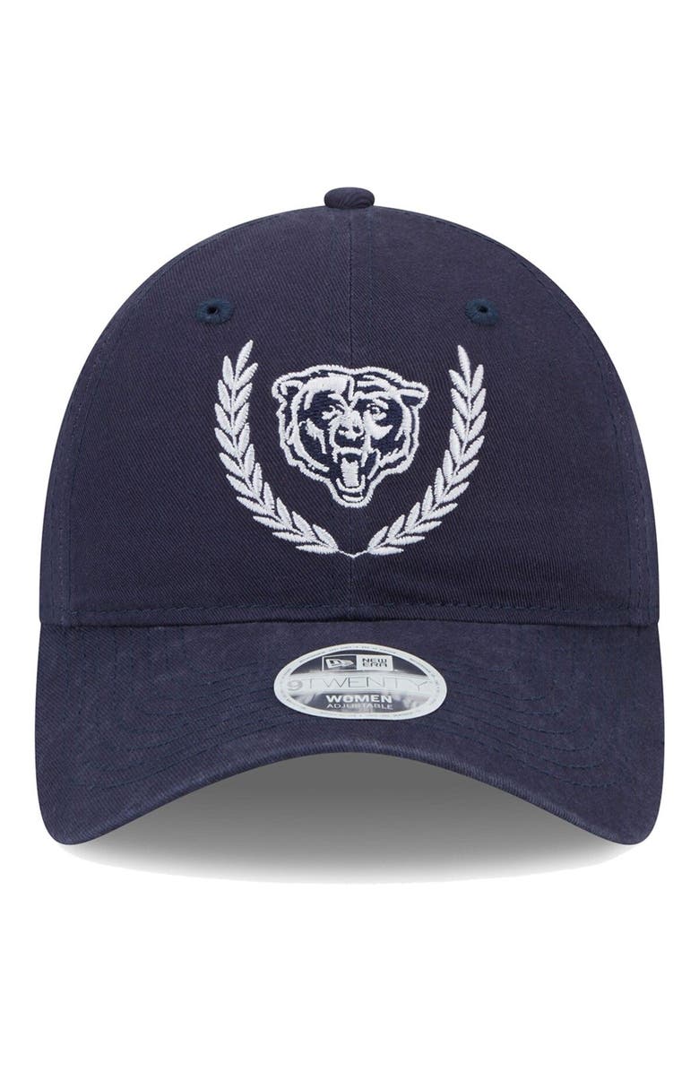 New Era Women's New Era Navy Chicago Bears Leaves 9TWENTY Adjustable Hat, Alternate, color, Navy