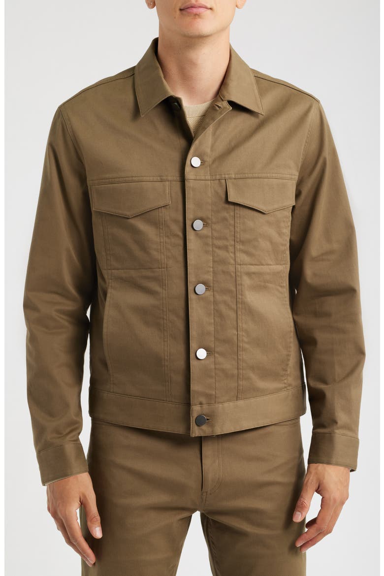 River Neoteric Twill Trucker Jacket, Alternate, color, DUFFLE