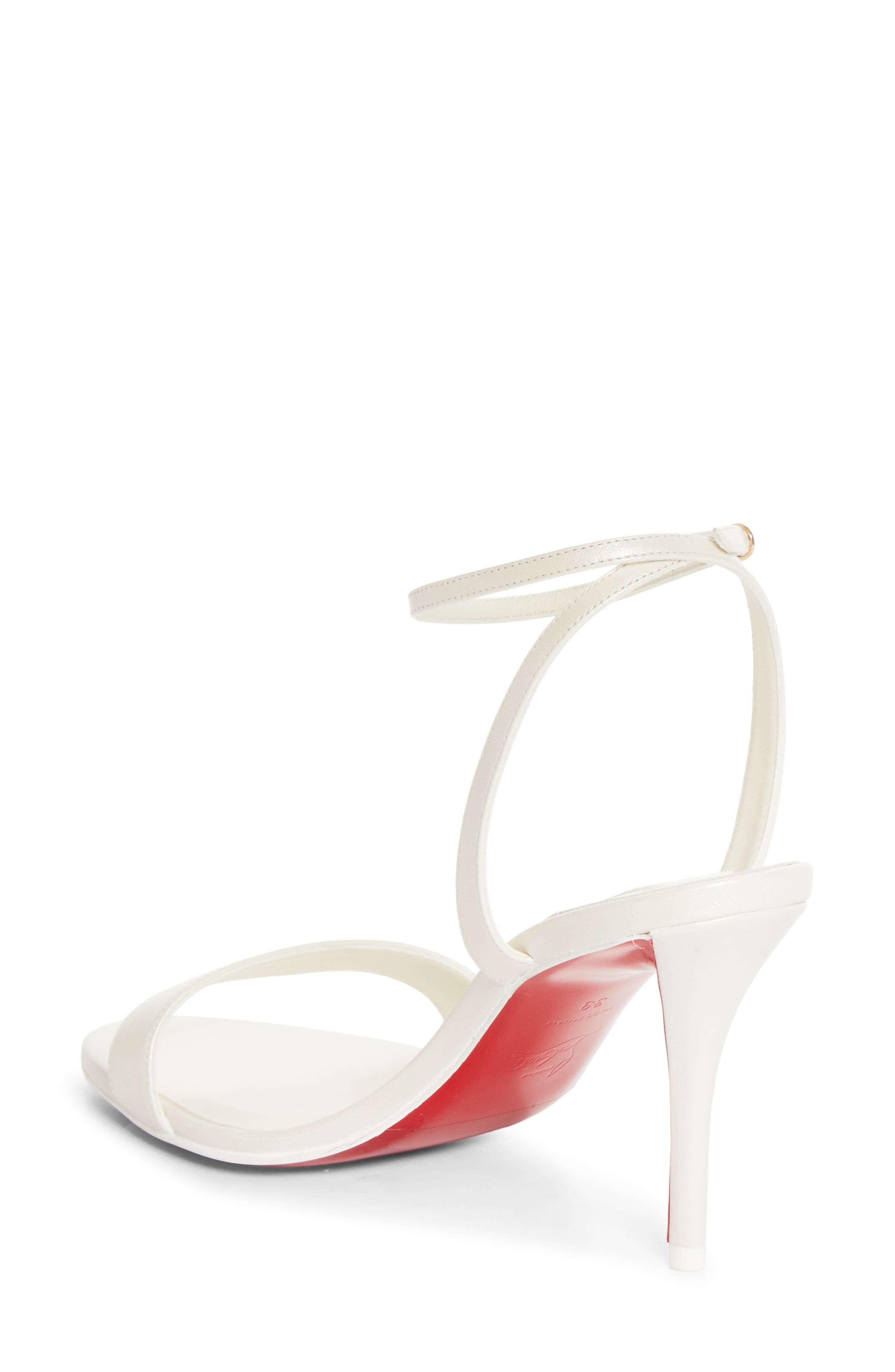 Miss Z Ankle Strap Sandal, Alternate, color, BIANCO/ SNOW