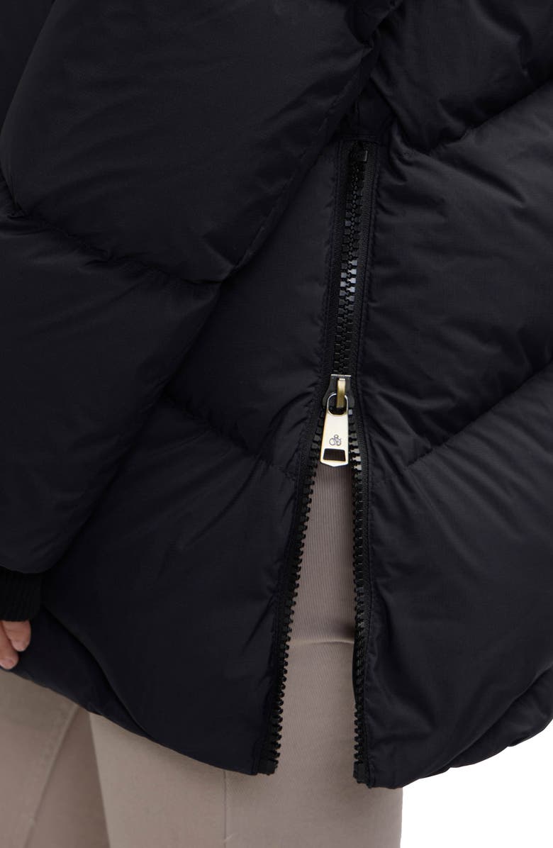 Scotch & Soda Fallon Inverted Chevron Quilted Down Jacket, Alternate, color, Black