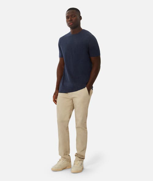 Industrie Australia The New Basic Crew Tee In Navy Marle