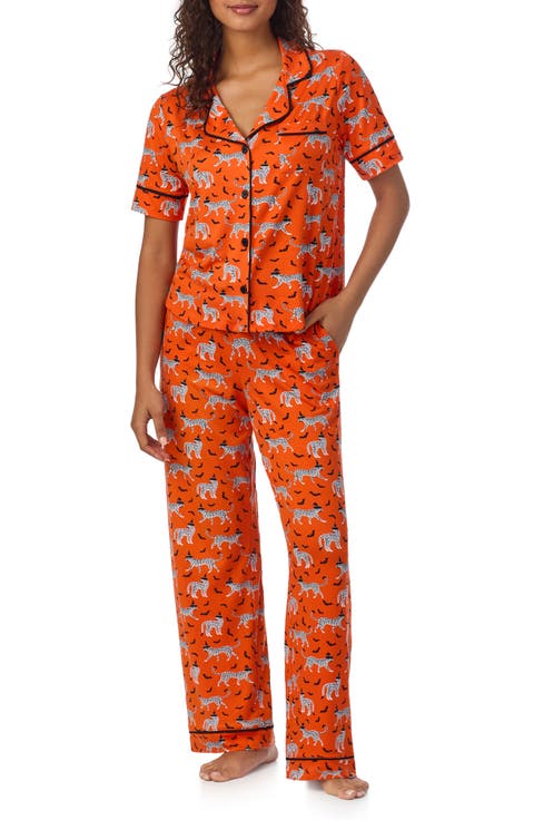 Workout Tops Women Women's Pajama Set Ribbed Knit Short Sleeve