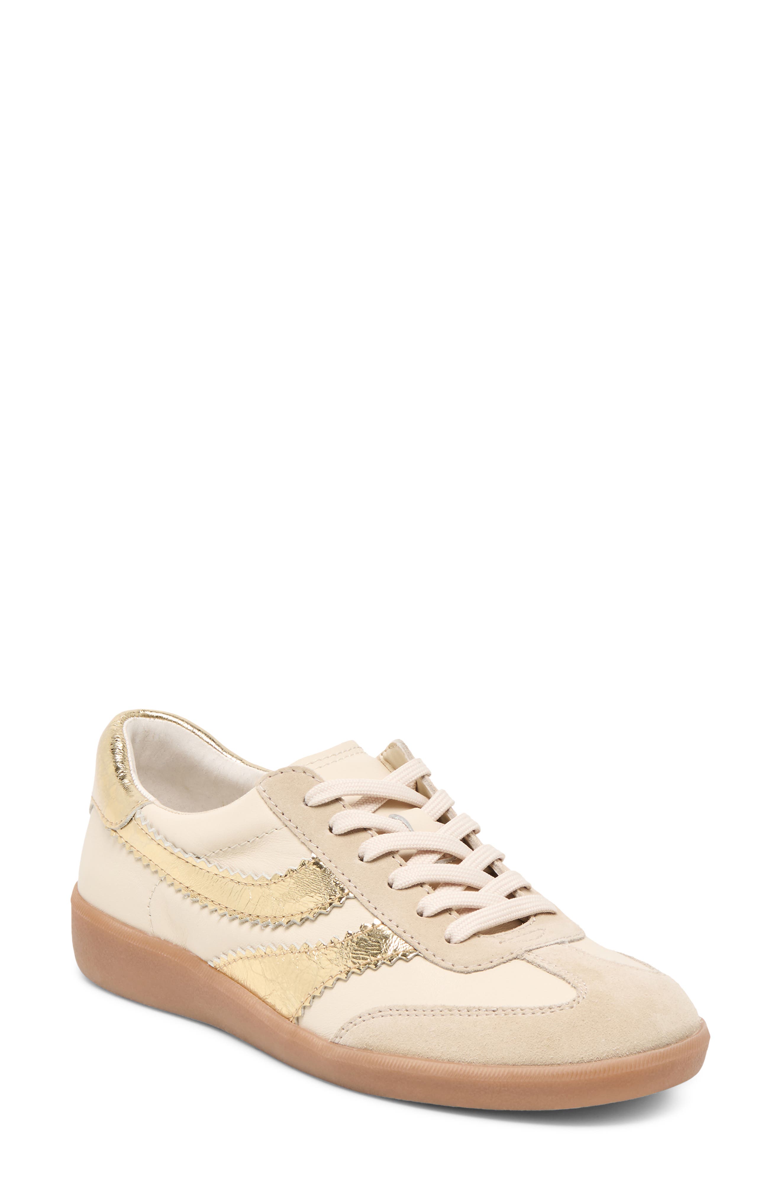  White/Gold Leather