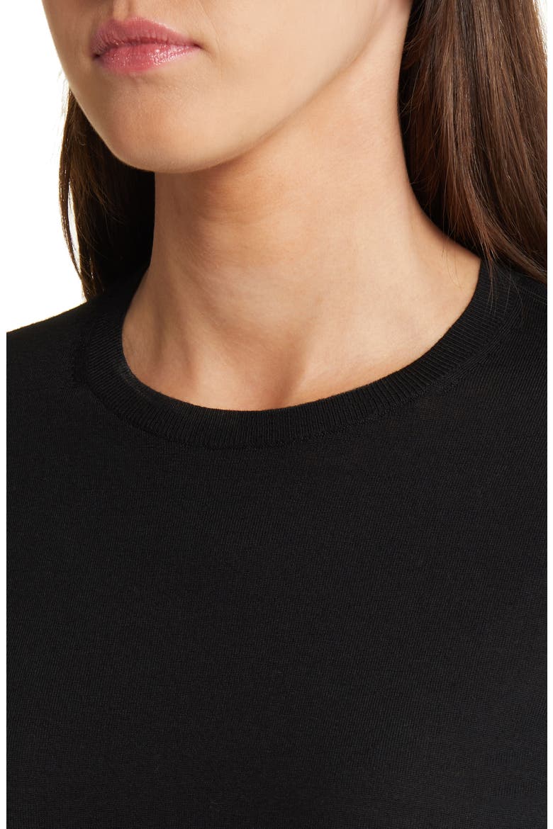 Rega Merino Wool Sweater, Alternate, color, BLACK