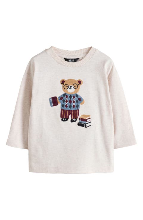 Kids' Bear Cotton Graphic T-Shirt