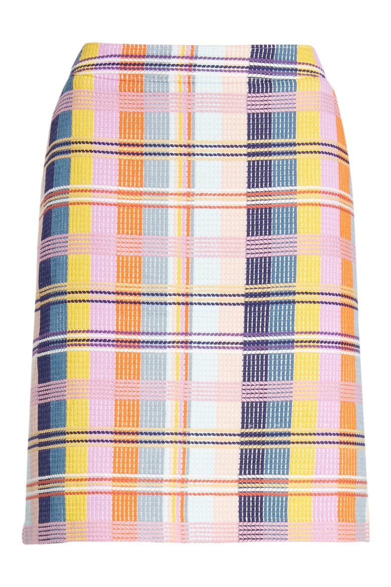 Plaid Tweed Pencil Skirt, Alternate, color, BLUE MULTI TWEED