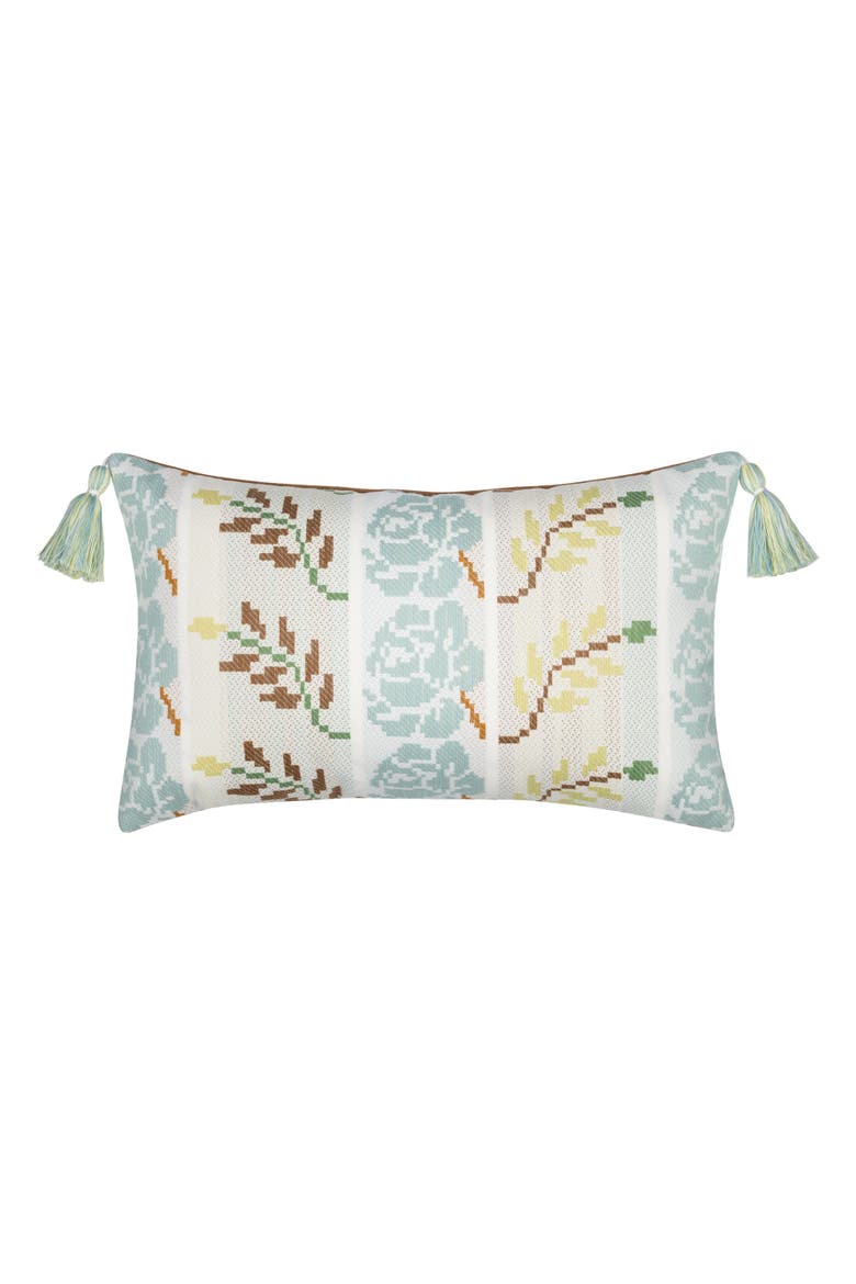 Revival Botanical Indoor & Outdoor Woven Accent Pillow & Insert, Main, color, Anew
