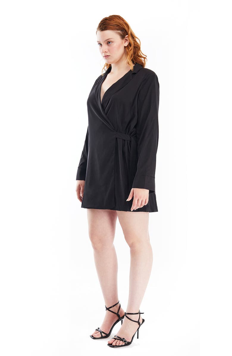 Mother of All Pheobe Jacket Dress, Alternate, color, Black