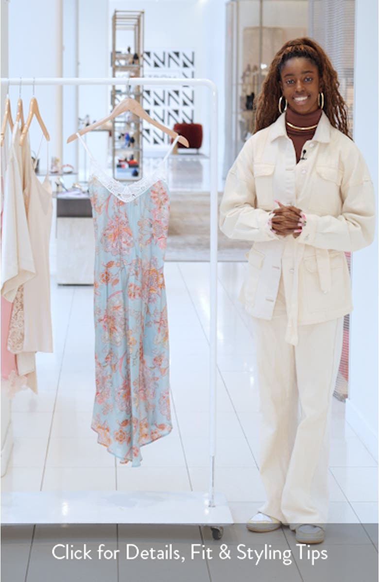 Coco Lace Cotton & Silk Maxi Nightgown, sales video thumbnail