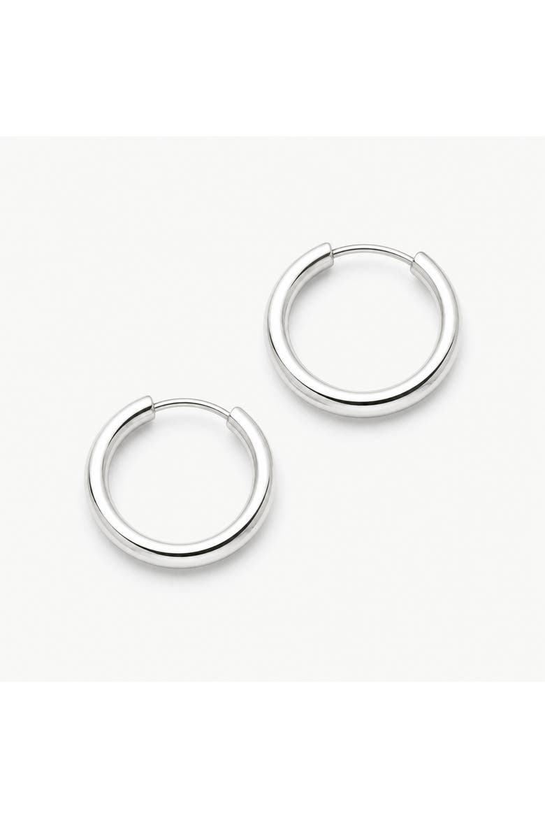 Sterling Silver Classic Endless Hoops, Main, color, Silver