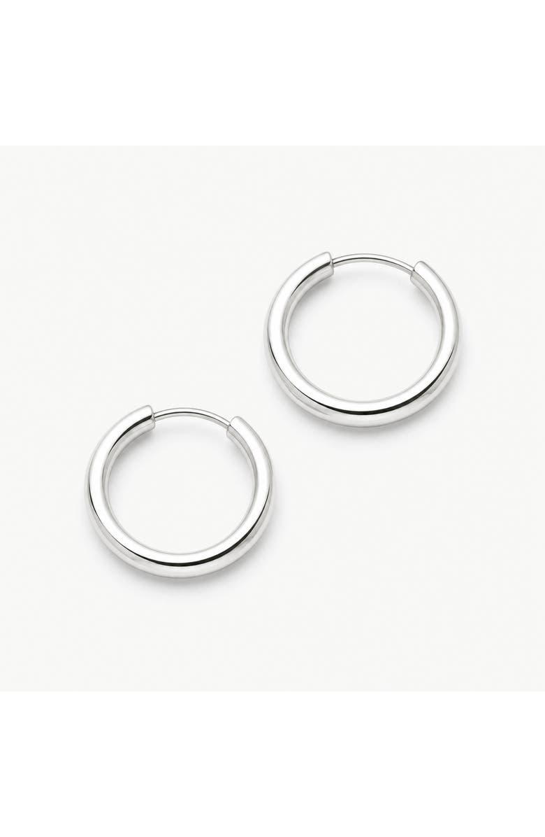 Donatello Gian Sterling Silver Classic Endless Hoops, Main, color, Silver