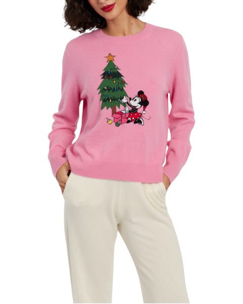 Wool-Cashmere Minnie Christmas Sweater