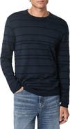 John Varvatos Everly Texture Stripe Sweater