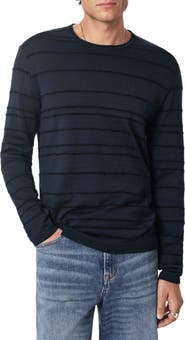 John Varvatos Everly Texture Stripe Sweater