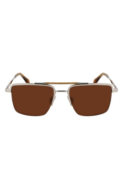 Landor 55mm Rectangular Sunglasses