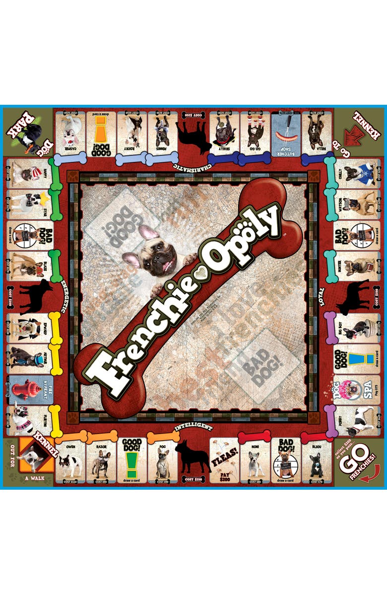 Late for the Sky Frenchieopoly Monopoly Board Game, Alternate, color,