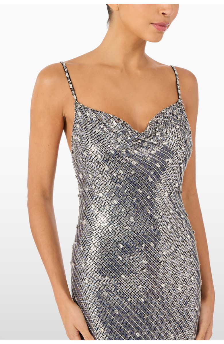 Jenny Packham Foxx Embellished Dress, Alternate, color, Liquorice