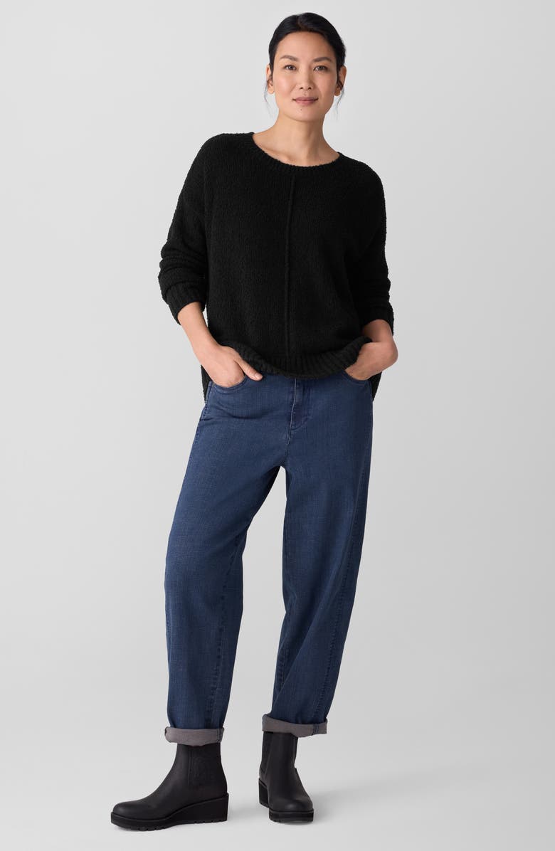 Eileen Fisher Crewneck Organic Cotton & Wool Blend Tunic Sweater, Alternate, color, 