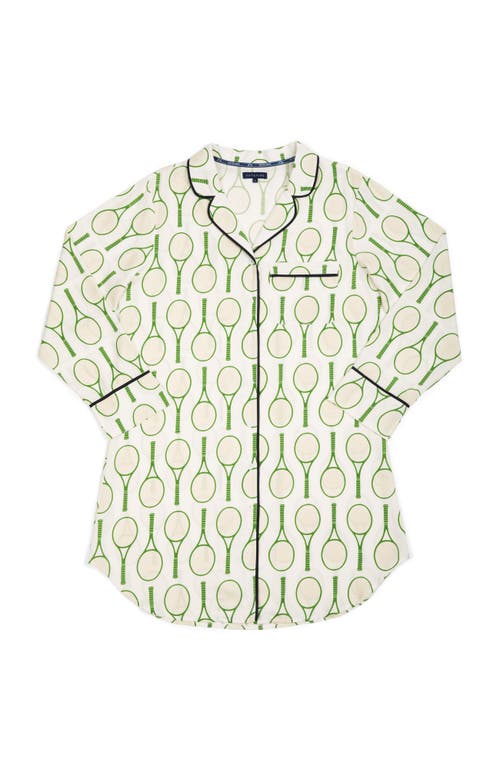 Katie Kime Tennis Time Sleep Shirt In Green