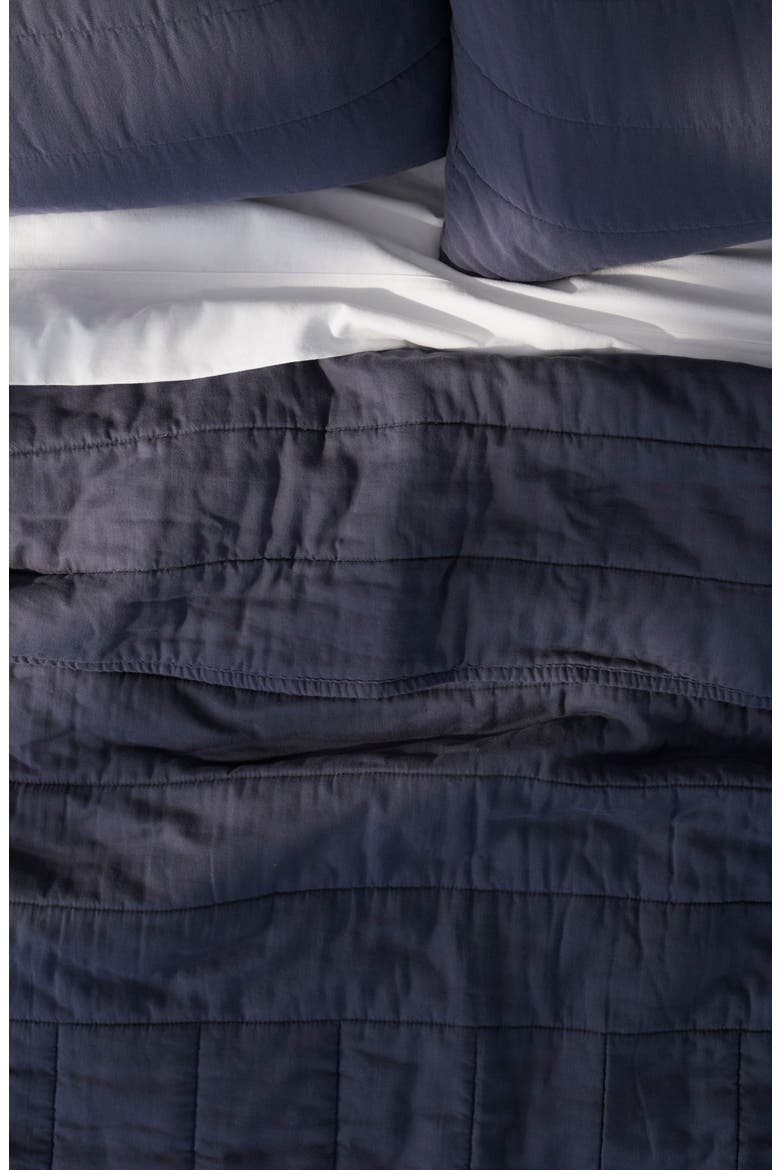 Everyday Quilted Shams, Alternate, color, INDIGO