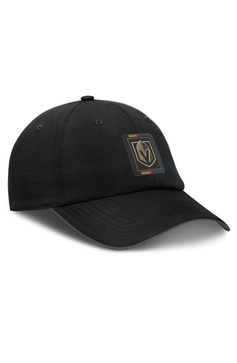 FANATICS Men's Fanatics Gray/Black Vegas Golden Knights Authentic Pro Ripstop Adjustable Hat, Alternate, color, Black