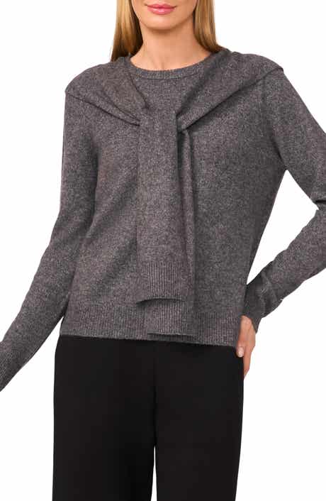Halogen® Shoulder Wrap Detail Sweater