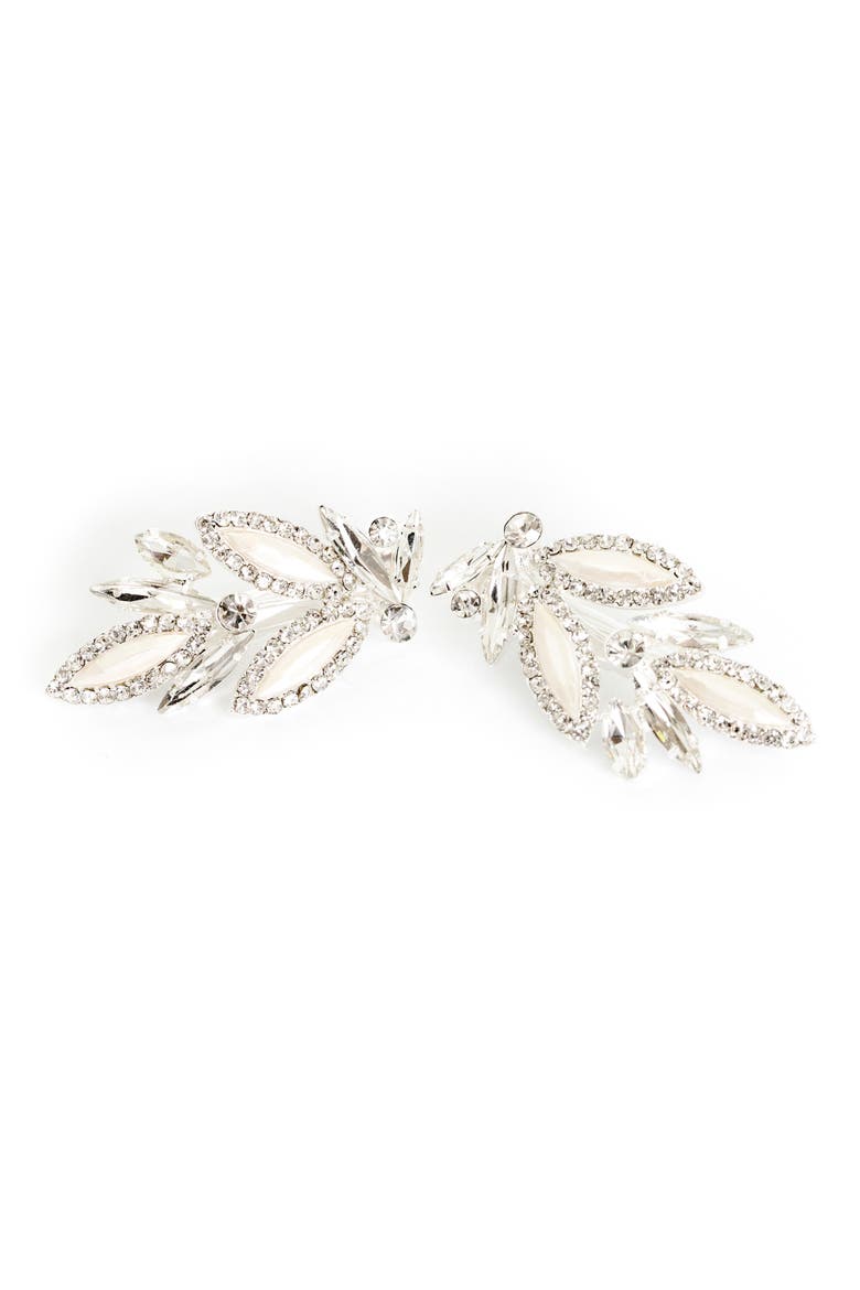 Catalina Set of 2 Hair Clips, Main, color, SILVER