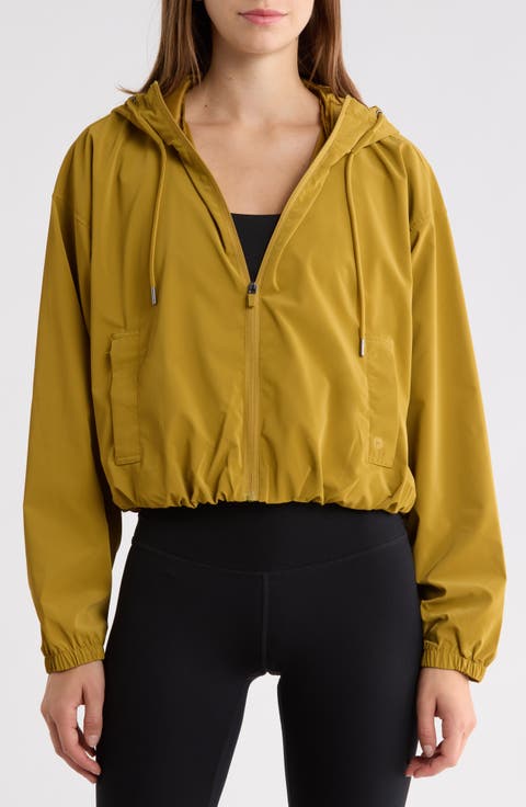 Woven Cocoon Bubble Hem Hoodie