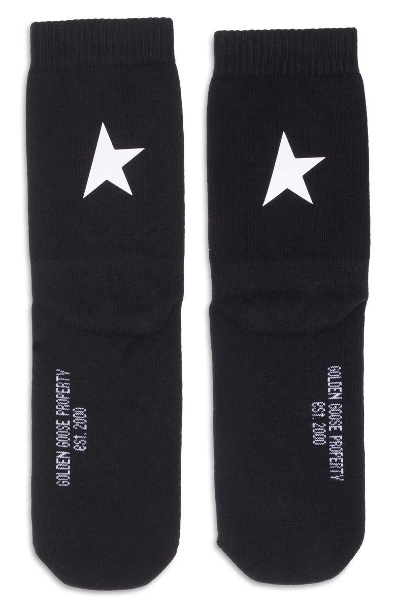 Golden Goose Star Crew Socks, Alternate, color, 