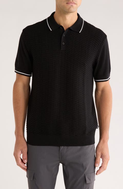 Cobblestone Tipped Polo Sweater