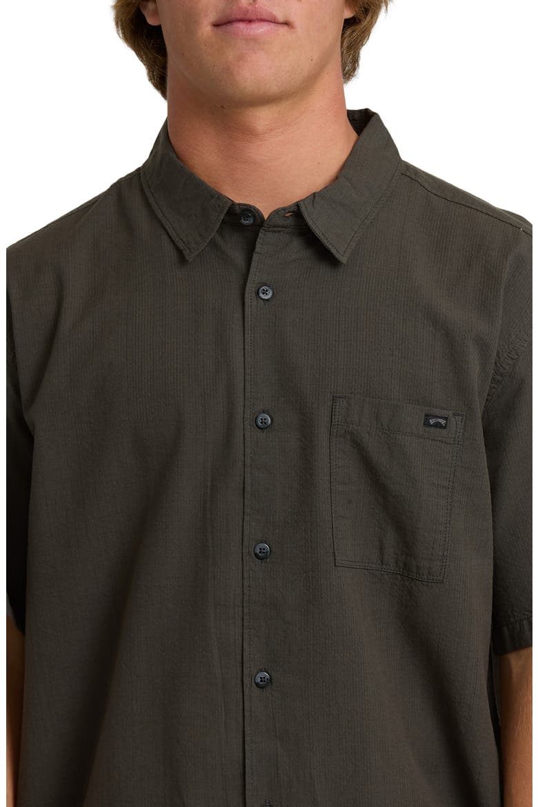 Victoria Short Sleeve Button-Down Shirt, Alternate, color, GRAYSTONE