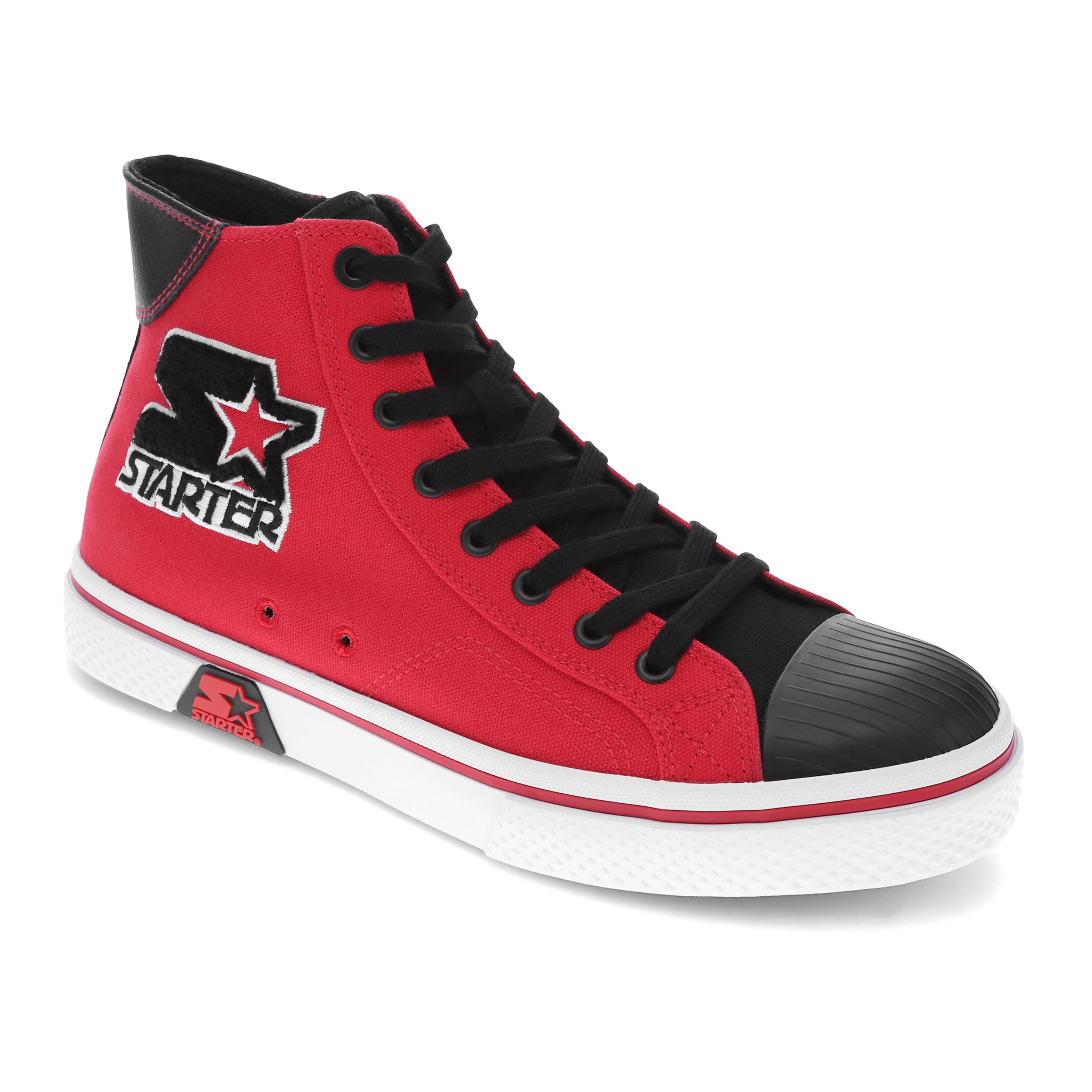STARTER Tradition 71 Hi Sneakers, Main, color, Red/Black